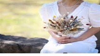 dried flower bridal bouquet