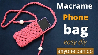 مینی کیف ماکرامه |آموزش کیف زنجیر ماکرامه