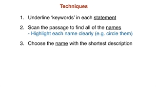 پاسخگویی به سوالات Matching Names در ریدینگ آیلتس
