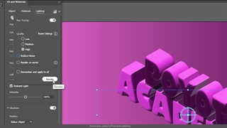 افکت برای متن در ایلاستریتور