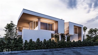 ویلا مدرن در خزرشهر | طرح برگزیده مسابقه پلتفرم طرح تو طرح | شرکت مدرن ویلا