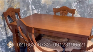 میز ناهار خوری عصایی با 18 ماه ضمانت شرکتی- تولیدی مبل افرا