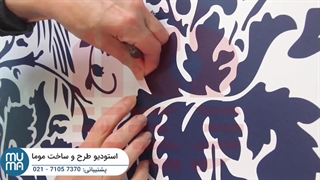 آموزش نصب کاغذ دیواری شابلونی گل: از شروع تا پایان