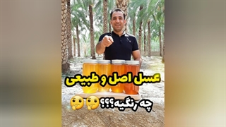 عسل اصل و طبیعی چه رنگی است؟