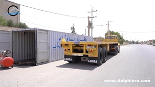 بارگیری دستگاه تصفیه اب صنعتی 25 متر مکعب در شبانه روز آب و فاضلاب شیراز dolphinro.com