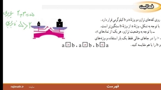 ریاضی نهم فصل ۵: نابرابری