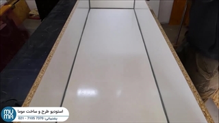 پایان پروژه میز بتنی! ببین چجوری یه میز لاکچری خلق می‌شه!