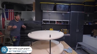 میز عسلی چوبی گرد | ترکیب چوب و هنر دست!