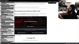 موتاهار در مورد لینوکس در لایو استریم