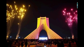 شبی درخشان در برج آزادی - گزارش تصویری سید نیما نصیری خبرنگار خبر شهر