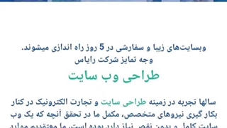 شرکت طراحی و سئو سایت رایاس در کرج | 09335352808 | rayaseen.ir