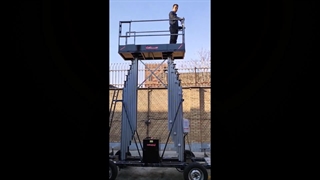 حرکت بالابر دو ستونی دوازده متری