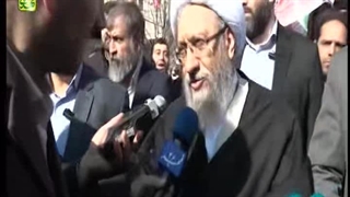 حضور رئیس مجمع تشخیص مصلحت نظام در راهپیمایی 22بهمن