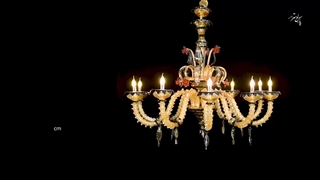 لوستر مورانو 10 شاخه پارس لوستر فراهانی