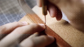 آموزش دوخت کیف چرم دست دوز با الگو