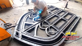 توی این ویدیو جزئیات خیره‌کننده یکی از کارهای فلزی ما رو ببین!  09129179906