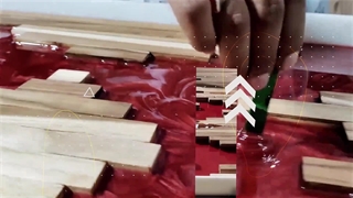 ساخت میز با رزین اپوکسی ( میز ناهارخوری )