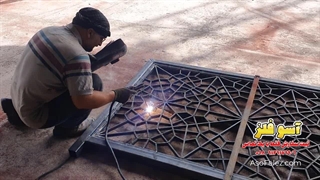 ببین چطور این نرده گره‌چینی زیبا را میسازیم! 09129179906