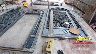 این سبک درب گره‌چینی فلزی رو حتماً باید ببینی! 09129179906