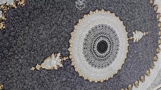 فرش طرح 700 شانه ورژن طلاکوب، طرح ساحل دودی کلکسیون صدف کد 046