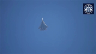 پرواز جنگنده سوخو-۵۷ روسیه در هند