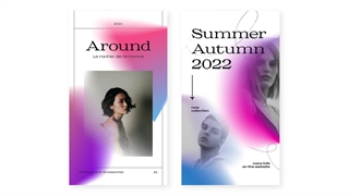 پروژه آماده افتر افکت 30 استوری گرادینت اینستاگرام Gradient Instagram Stories