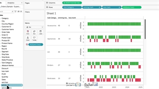 آموزش پیشرفته Tableauجلسه  ۱۸: How I Create a Win Loss Sparkline