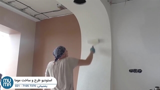 "با کناف پشت تلویزیون دکور خونه رو تغییر بده! آموزش ساده و سریع"