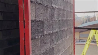 دیوار اجرا شده با بلوک لیپر