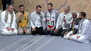 اجرای جمع خوانی بین المللی شهید نصرالله محضر رهبر معظم انقلاب - محفل انس با قرآن - رمضان ۱۴۰۳