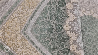 فرش 1200شانه گل برجسته، طرح کلاسیک ترمه ای کلکسیون هلن کد137