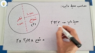 آموزش کانل محیط دایره کلاس پنجم