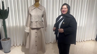 خرید کت و دامن بهاری قلاب بافی | کاکلشن عید 1404