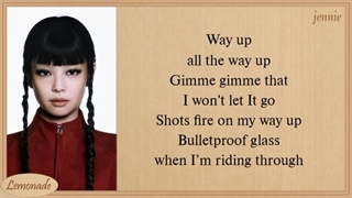 لیریک آهنگ with the IE ( way up ) از جنی