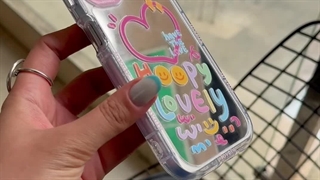 قاب گوشی آیفون هپی لاولی آینه ای