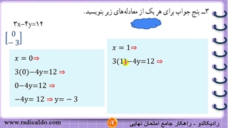 حل گام به گام فعالیت ۳ صفحه ۹۸ ریاضی نهم