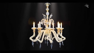 لوستر جدید مورانو پارس لوستر فراهانی 10 شاخه