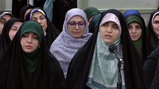 شعرخوانی خانم فائزه امجدیان در دیدار رمضانی رهبر معظم انقلاب ۱۴۰۳/۱۲/۲۵