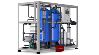 دستگاه تصفیه آب صنعتی با ظرفیت تولید 50 مترمکعب در شبانه روز