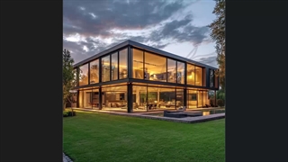 طراحی و ساخت ویلای شیشه‌ای