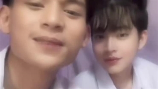 یوری با موهای خرگوشی و فلیکس در پشت صحنه ی سریال جواهر بخش ای