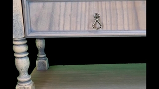 میز تلویزیون مدل آنجل با سند بلاست کرم و رگه های طوسی