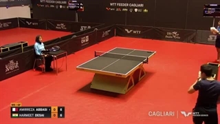 مسابقه تنیس روی میز امیررضا عباسی Harmeet Desai 2024