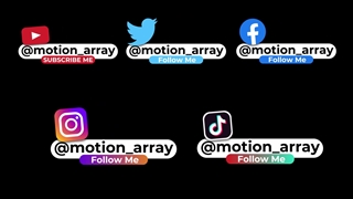 پروژه داوینچی ریزالو زیرنویس شبکه اجتماعی Social Media Lower Thirds