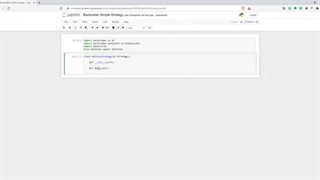 Simple way to backtest a strategy in Python with Backtrader