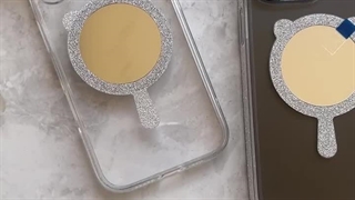 قاب گوشی آیفون شفاف مگ سیف گوش دار آیینه ای