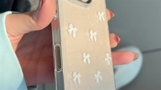 قاب گوشی آیفون شاین پاپیون سفید اکلیلی