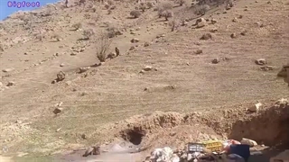 دستگیری مردی غارنشین در کوههای زاگرس