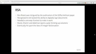 OReilly Encryption Training - 08 Key Exchange - 03 The History of RSA