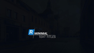 دانلود پروژه آماده پریمیر پرو تایتل مینیمال Minimal Text Titles